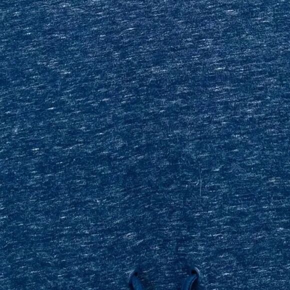 Old Navy Size Medium Navy Blue Space Dye Short Sleeve Drawstring Waist Dress - Picture 7 of 7